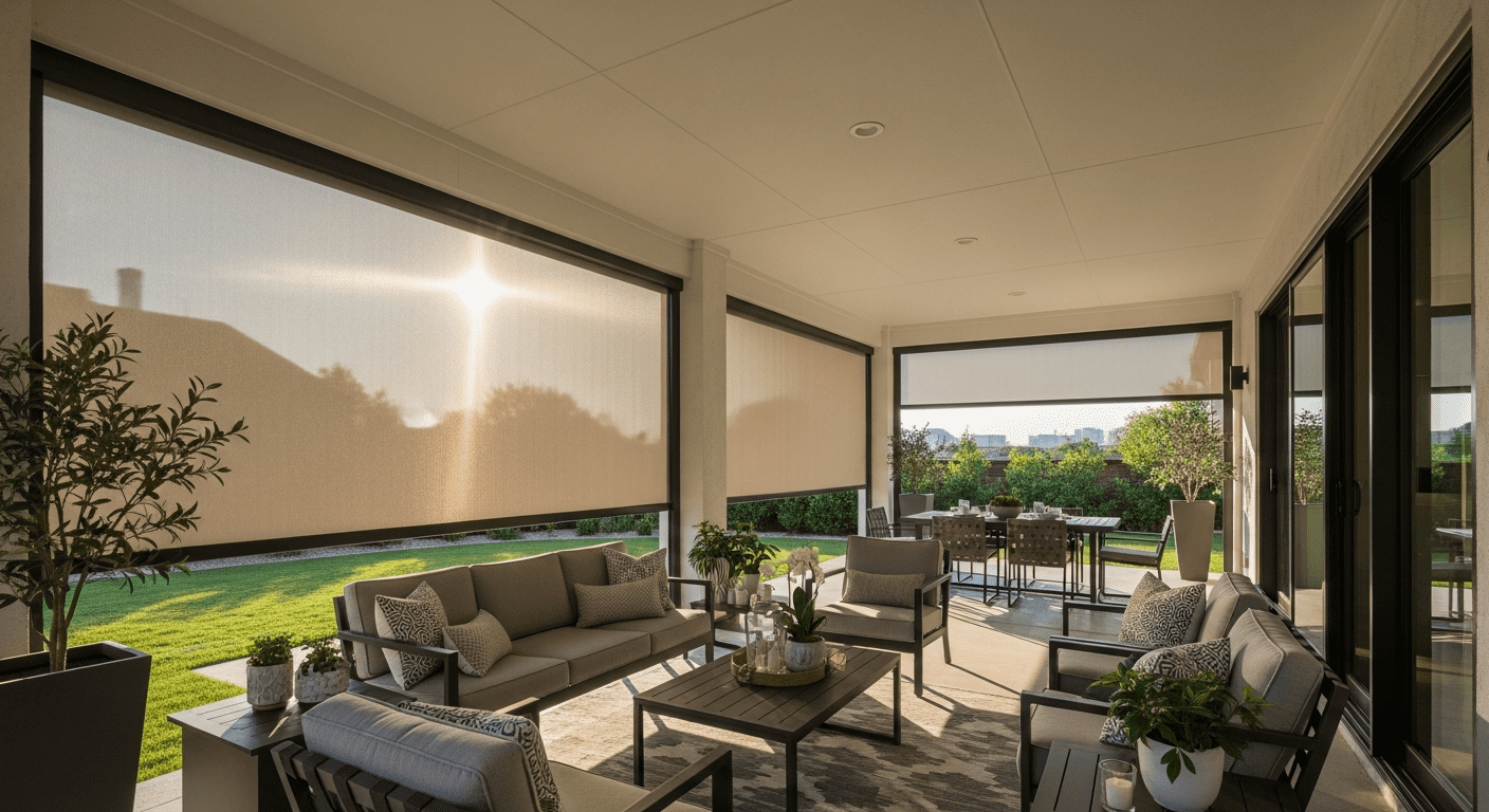 Expert Installation of Exterior Patio Shades in Plano