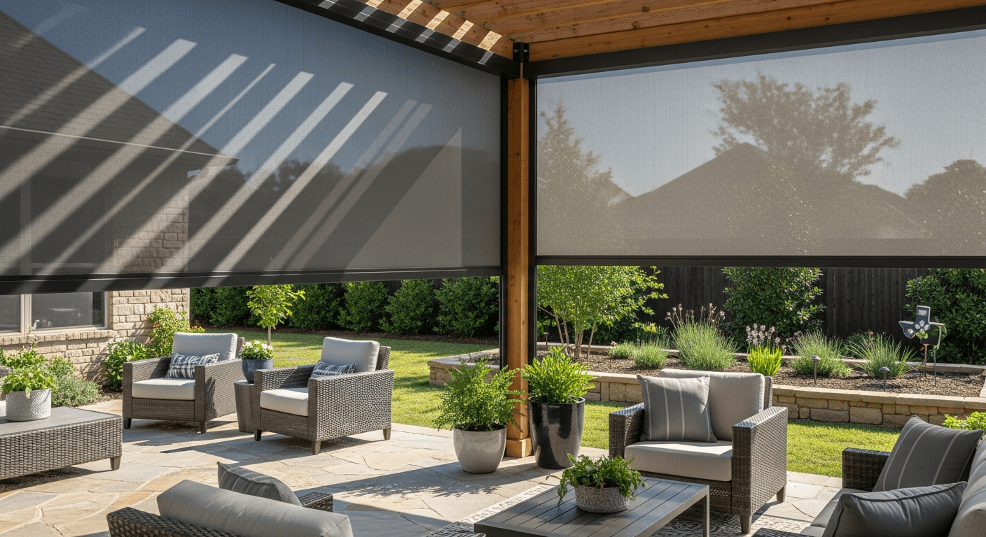 Middle image for Transform Your Outdoor Space with Exterior Patio Shades in McKinney TX